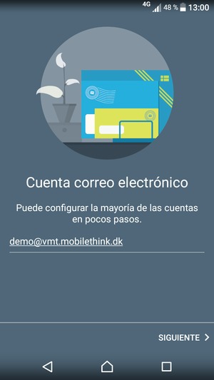 Introduzca su Dirección de correo electrónico y seleccione SIGUIENTE