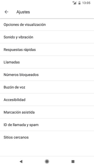 Seleccione Buzón de voz