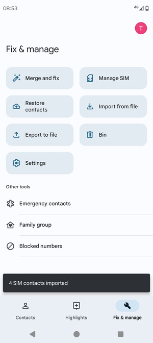 Your contacts will be saved to your Google account and saved to your phone the next time Google is synced.