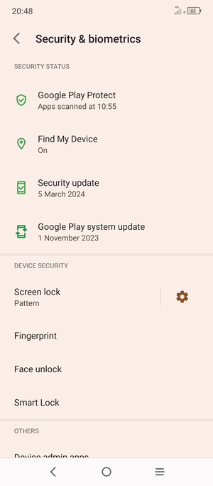 Your phone is now secure with a screen lock
