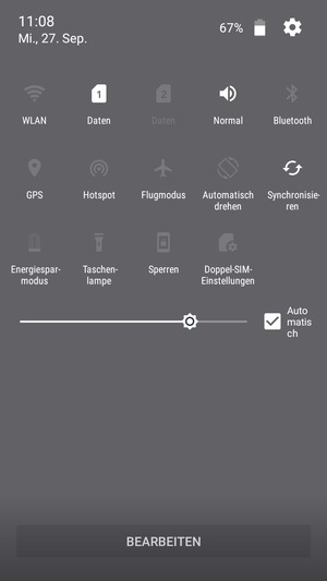 Aktivieren Sie das Kontrollkästchen Automatisch