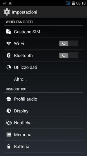 Seleziona Altro...