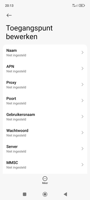 Voer mms-gegevens in