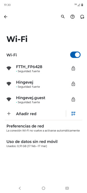 Seleccione la red inalámbrica a la que desea conectarse