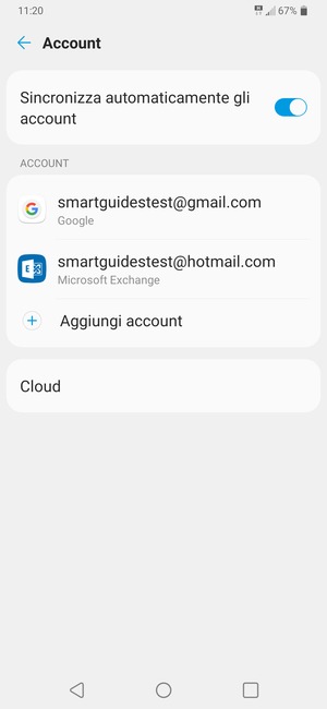 Seleziona il tuo account Google