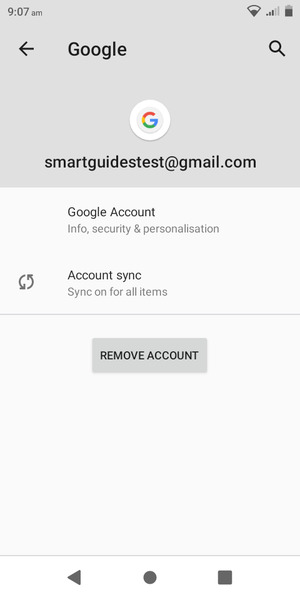 Select Account sync