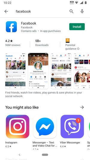 Select the app