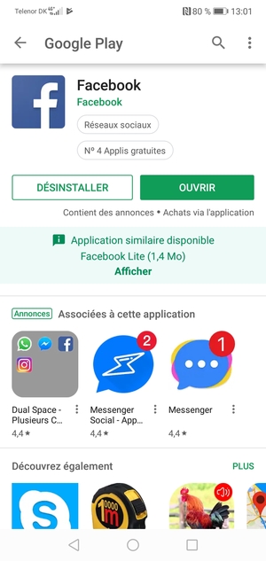 Sélectionnez OUVRIR