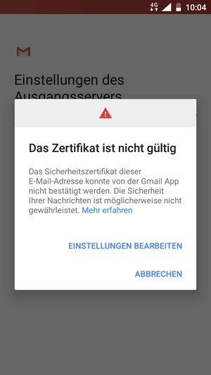Wählen Sie EINSTELLUNGEN BEARBEITEN