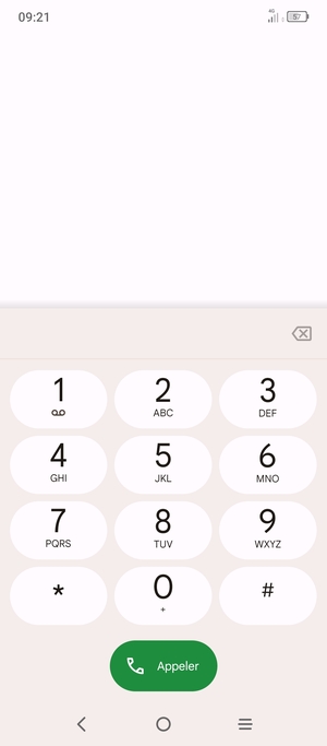 Appuyez longuement sur le numéro 1