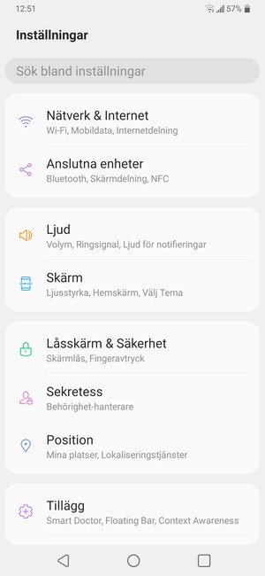 Välj Nätverk & Internet