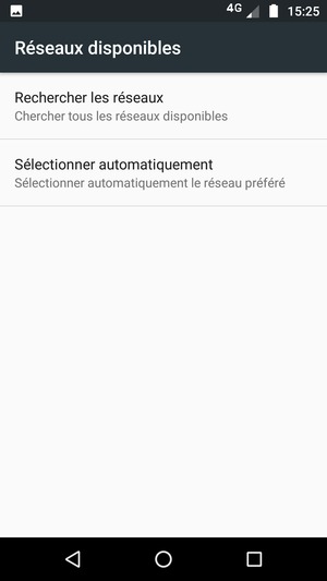Sélectionnez Rechercher les réseaux