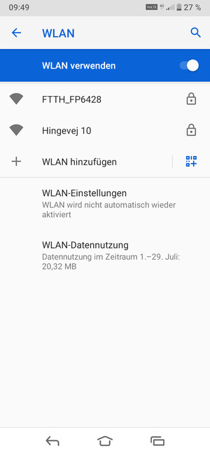 Wählen Sie das Wireless-Netzwerk, zu dem Sie eine Verbindung herstellen möchten