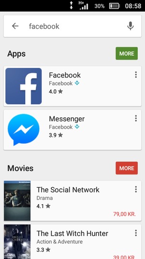 Select the app