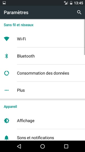 Sélectionnez Plus