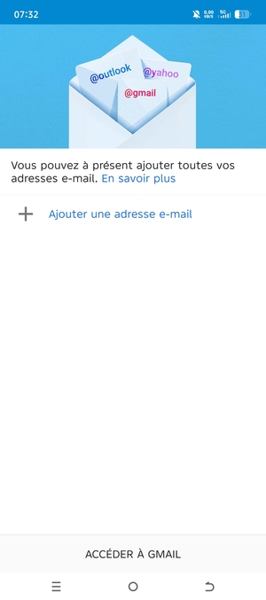 Sélectionnez Ajouter une adresse e-mail