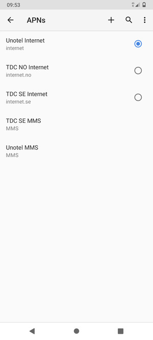 Select the Menu button