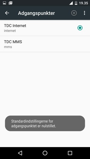 Vælg Nyt adgangspunkt