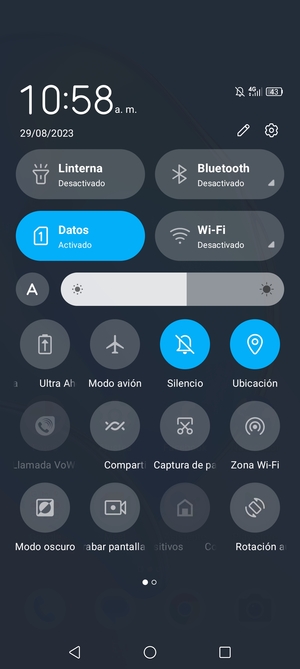 Desactive Ubicación