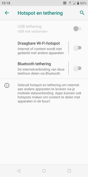 Selecteer Draagbare Wi-Fi-hotspot