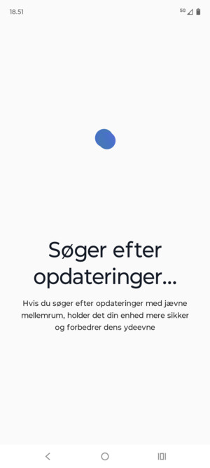 Afvent at søgningen er afsluttet