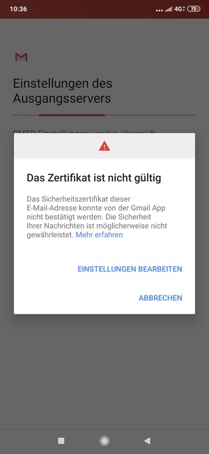 Wählen Sie EINSTELLUNGEN BEARBEITEN