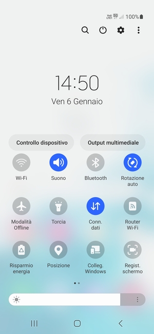 Seleziona il tasto Menu