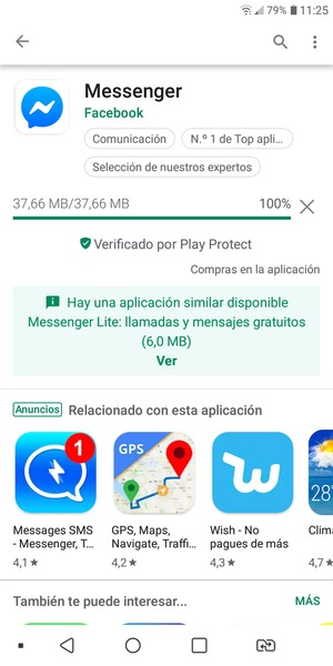 Espere a que el proceso de instalación finalice