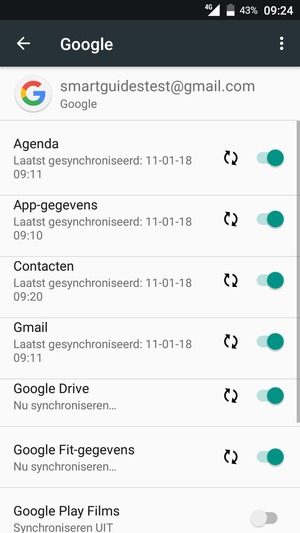 Uw gegevens worden gesynchroniseerd