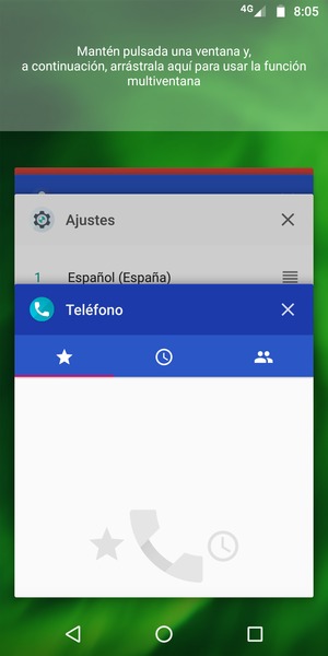 Deslice las aplicaciones a la derecha para cerrarlas