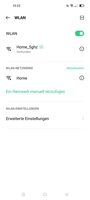 Sie sind nun mit dem WLAN-Netzwerk verbunden