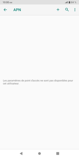 Sélectionnez Nouvel APN