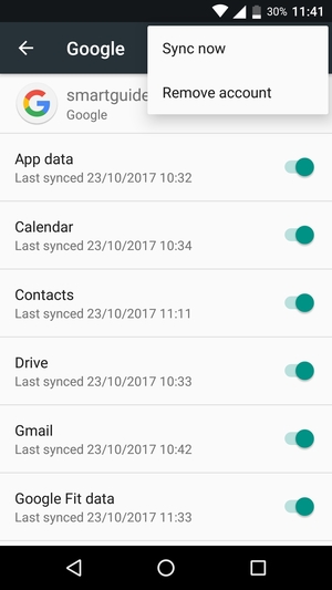 Select Sync now