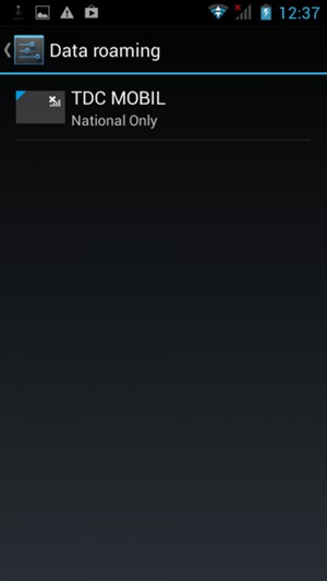Select the SIM card