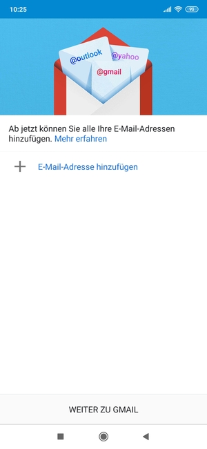 Wählen Sie E-Mail-Adresse hinzufügen