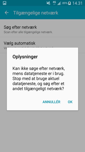 Hvis du ser dette skærmbillede, vælg OK
