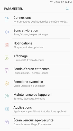Sélectionnez Connexions