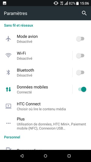 Sélectionnez Wi-Fi