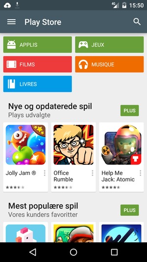 Sélectionnez le bouton de Recherche