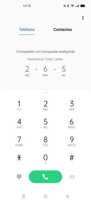 Presione y mantenga pulsado el número 1
