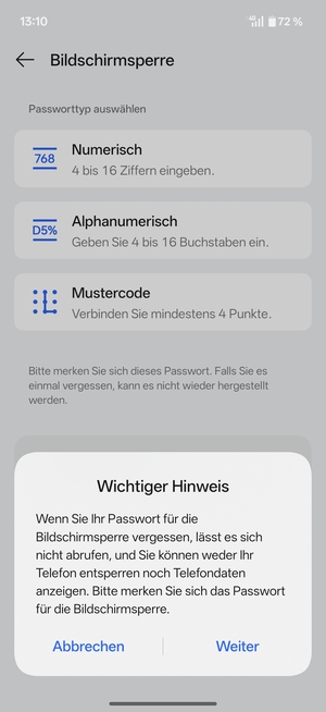 Wählen Sie Weiter