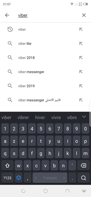 Saisissez le nom de l'appli et sélectionnez Rechercher