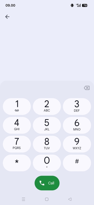 Press and hold the number 1