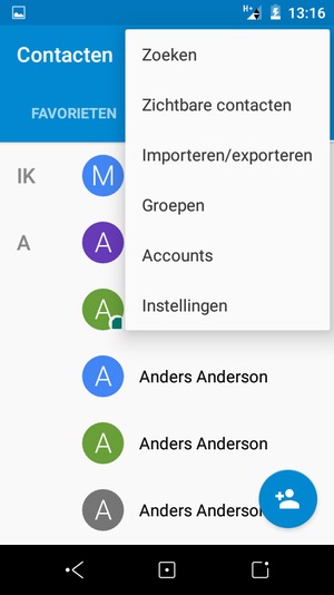 Selecteer Importeren/exporteren