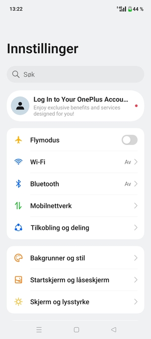 Velg Wi-Fi