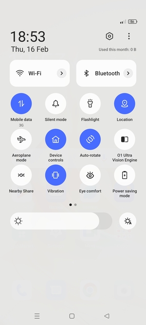 Select Vibration for vibration mode