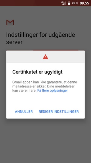 Vælg REDIGER INDSTILLINGER