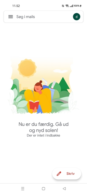Din konto er klar til brug