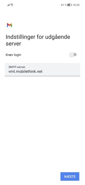 Slå Kræv login fra og vælg NÆSTE