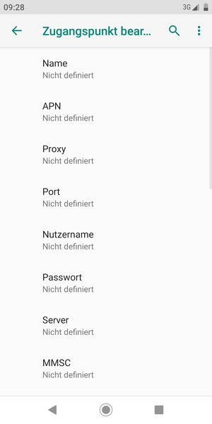 Geben Sie Internet-Informationen ein